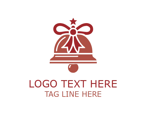 Holly Leaf Christmas Logo for Festive Holiday and Seasonal Branding