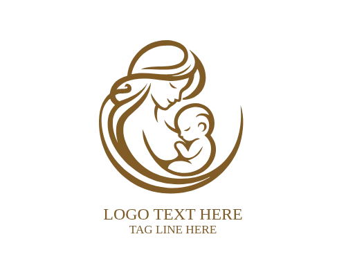 Home Love Mom Baby Logo