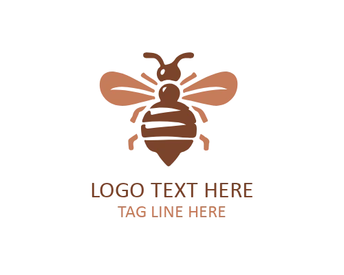 Honey Drip Bee Logo Creative Design
