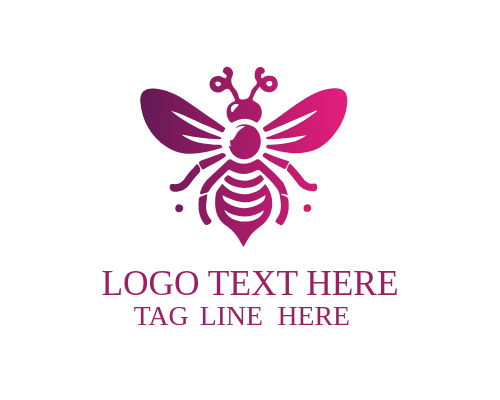 Honey Drop Bee Logo for Natural Honey and Food Brands