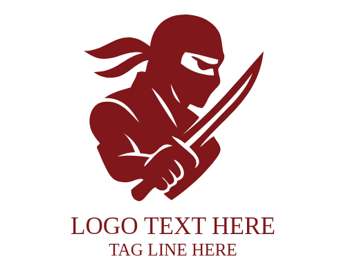 Hooded Ninja Mascot Logo