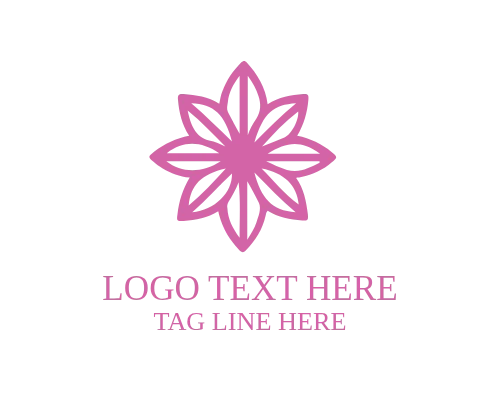 Horizontal Linear Rose Logo