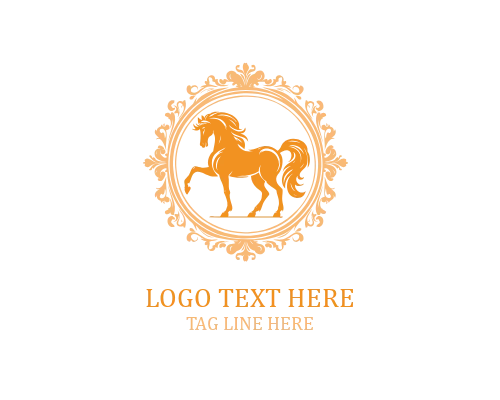Horse Crown Crest Logo