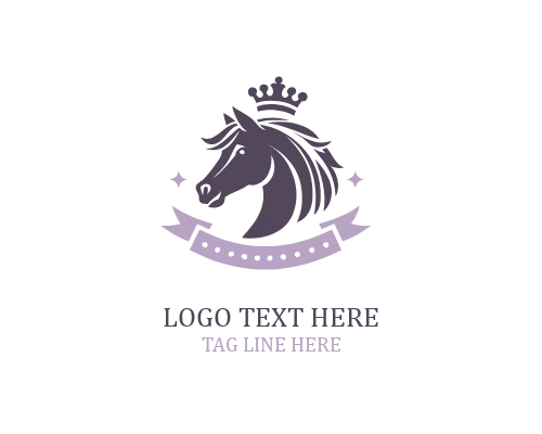 Horse Crown Laurel Logo