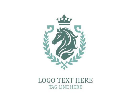 Horse Head Crown Logo