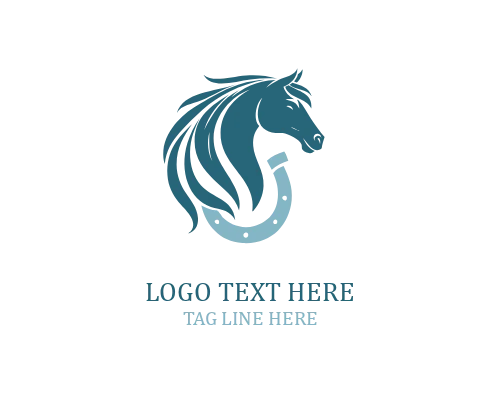 Horse Horseshoe Logo