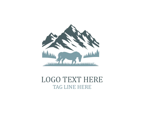 Horse Peak Badge Logo