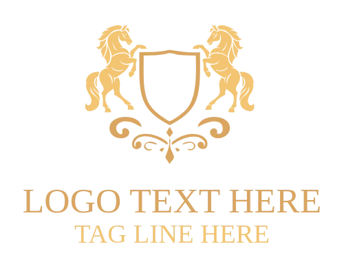  Horse Shield Emblem logo