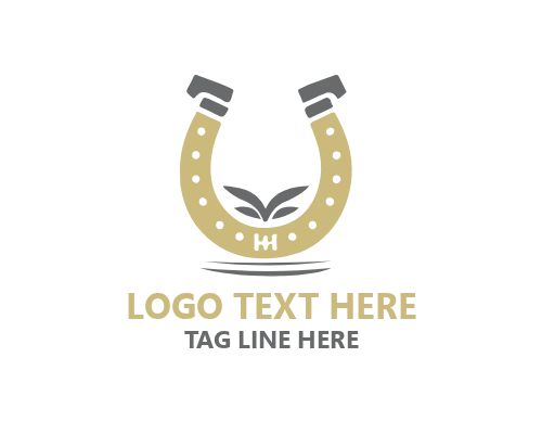Horse Shoe Badge Logo