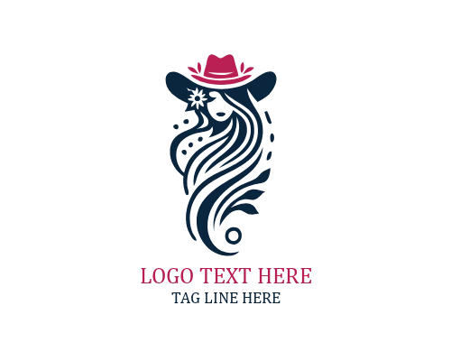 Horseshoe Cowgirl Logo