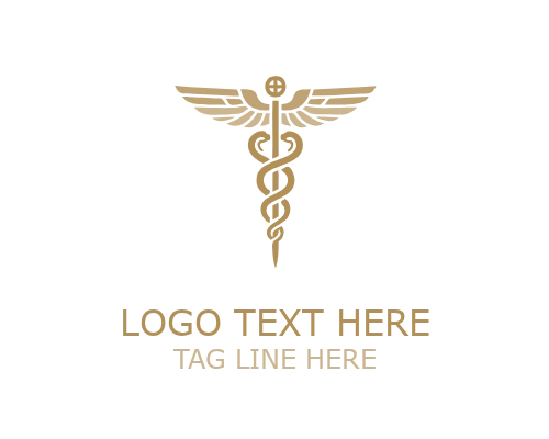 Hospital Medical Caduceus Logo