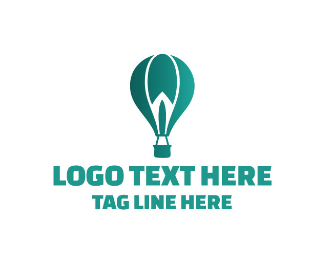 Hot Air Balloon Adventure Design Logo logo template preview
