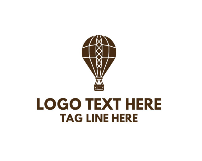 Hot Air Balloon Air Design Logo logo template preview