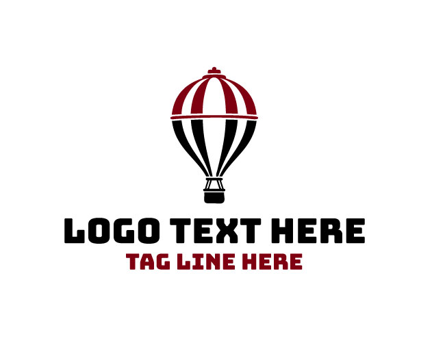 Hot Air Balloon Air Trip Logo