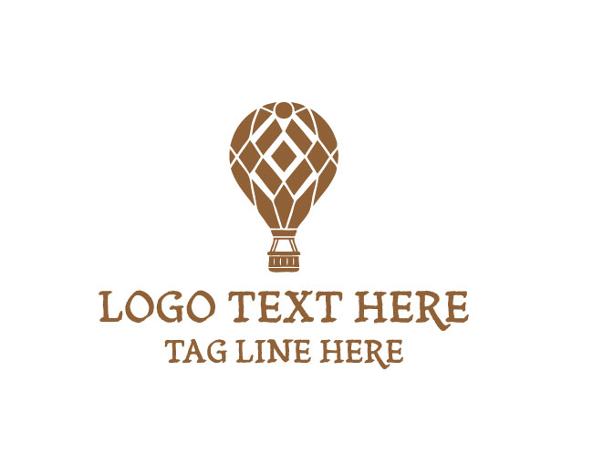 Hot Air Balloon Sky Trip Logo