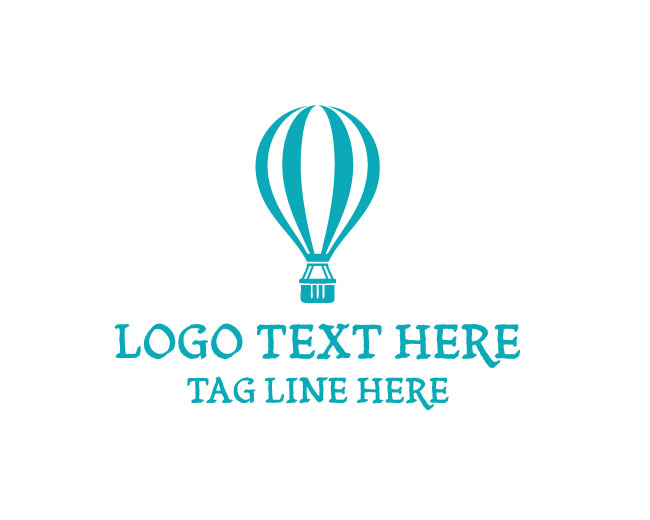 Hot Air Balloon Tourism Design Logo