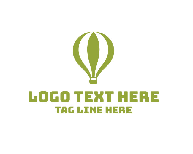 Hot Air Balloon Travel Design Logo logo template preview