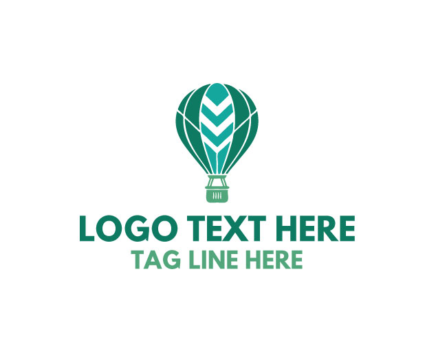 Hot Air Balloon Trip Design Logo logo template preview