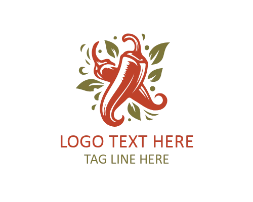 Hot Chili Fire Logo for Spicy Food Brands