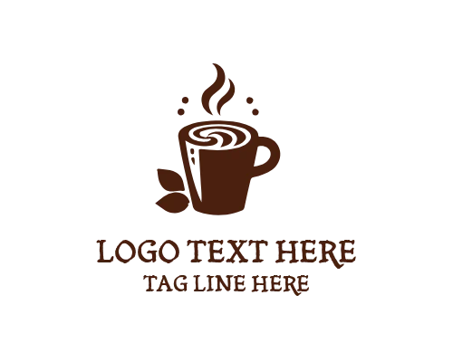 Hot Coffee Cup Logo