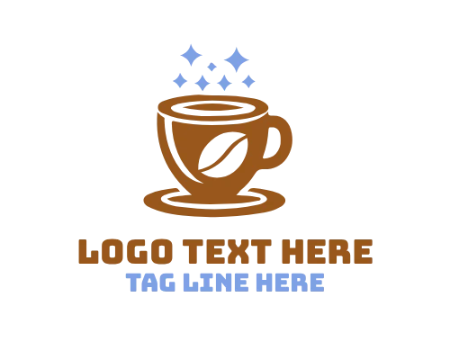Hot Coffee Cup Logo