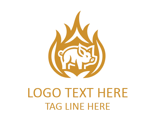 Hot Flame BBQ Grill Emblem