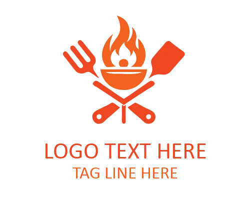 Hot Flame BBQ Grill Logo