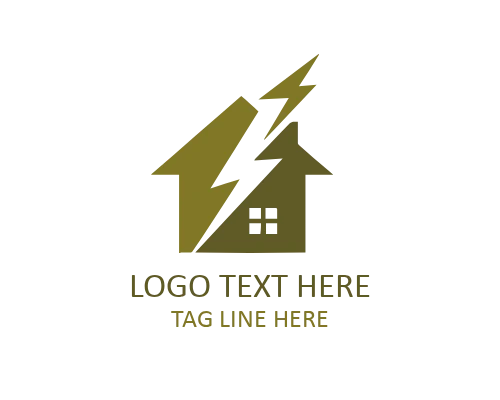 House Modern Outline Logo Design