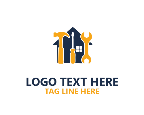 House Wrench Repair Logo