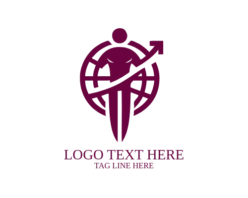Human Hands Globe Logo