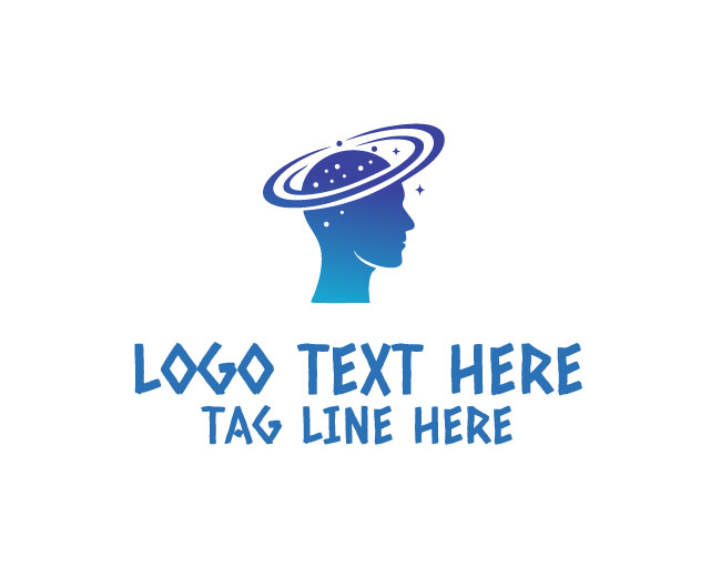 Human Mind Planet Brain Best Design Logo