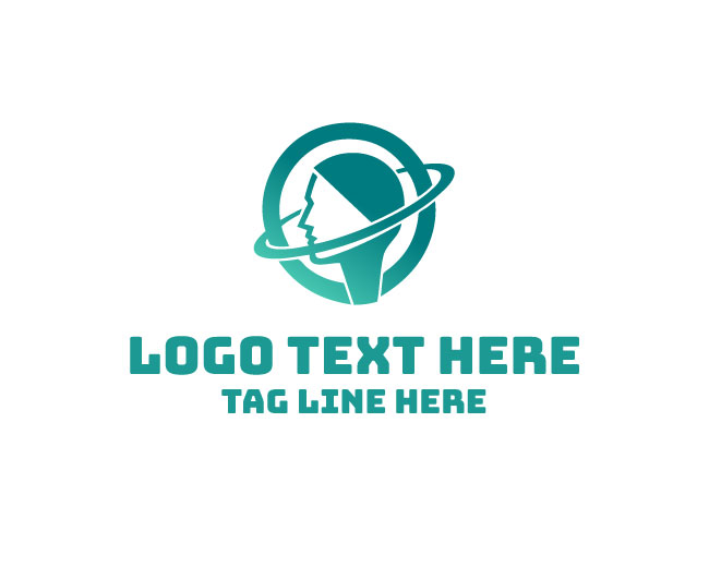  Human Mind Planet Creative Logo