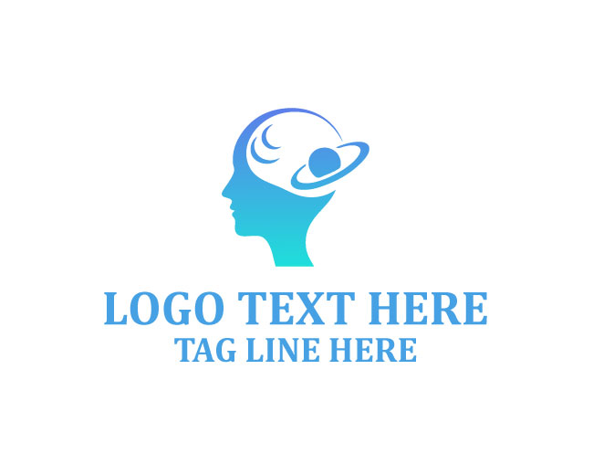 Human Mind Planet Global Idea Logo