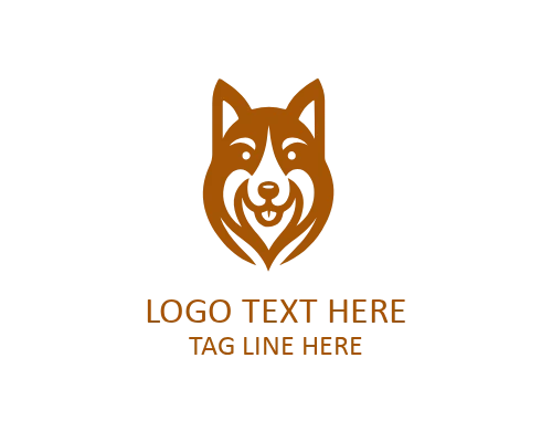 Husky Dog Icon Logo