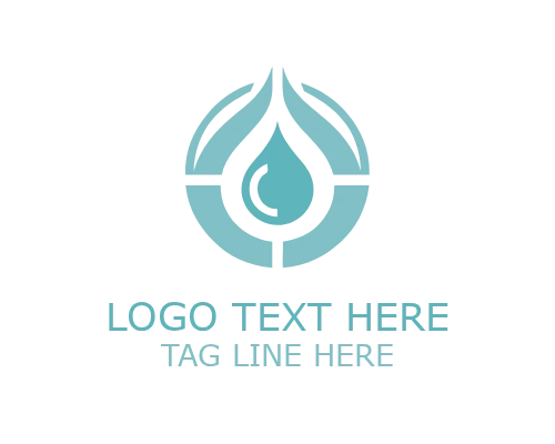 Hygiene Water Drop Logo for Clean and Health Branding