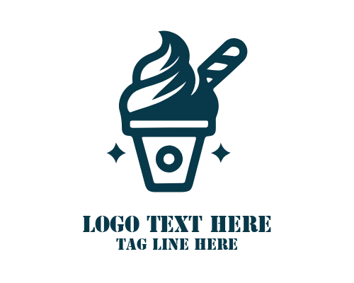 Ice cream logo design