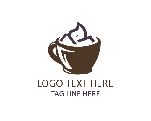 Ice Cream Scoop Logo for Café and Sweet Shops