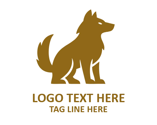 Ice Wolf Mascot Logo