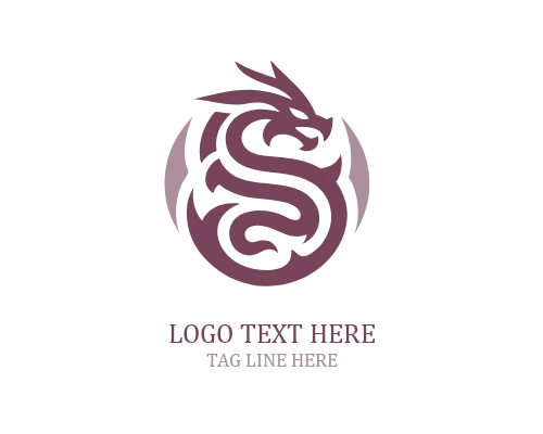 Icefang Dragon Mascot Logo