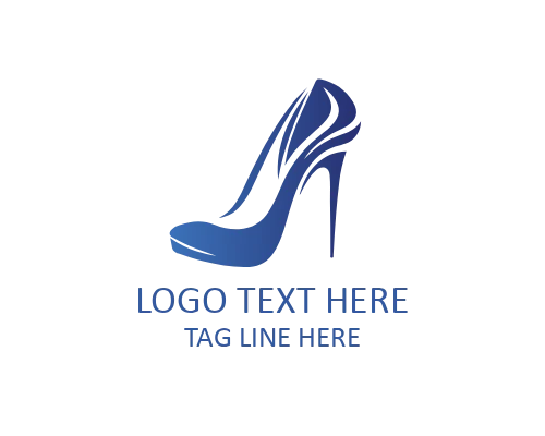 Iconic Curve Heel Logo for Signature Women Fashion Brands