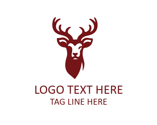 Iconic deer Head Symbol Logo for Modern Branding