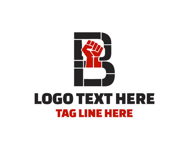  Iconic Letter B Fist Logo