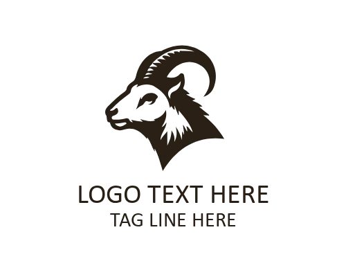 Iconic Mascot ram Head Logo for Modern Identity