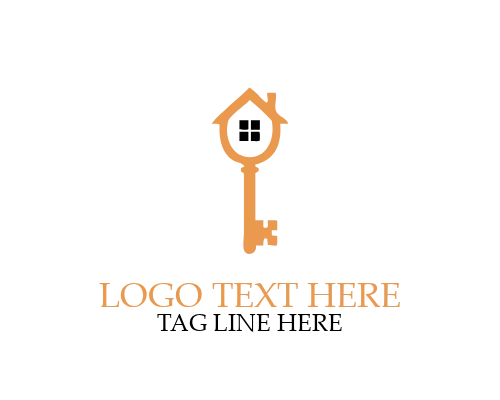Iconic Modern Real Estate Key Logo