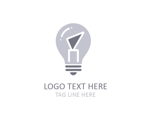 Idea Bulb Gear Innovation Logo