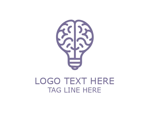 Idea Light Brain Logo