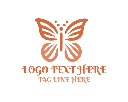 Identity Icon Butterfly Logo