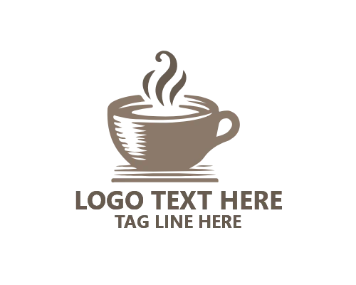 ignature Coffee Cup Brand Identity Logo