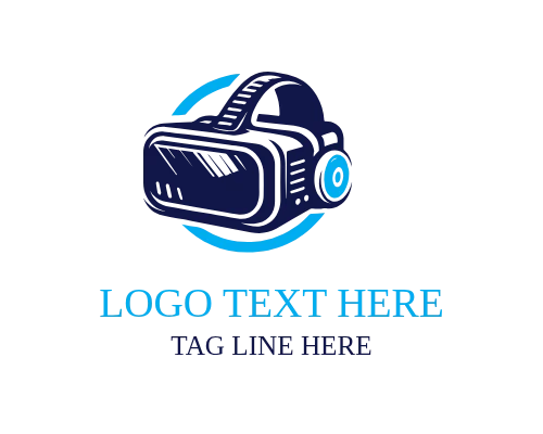 Immersive VR Headset Logo for Virtual Reality Brands