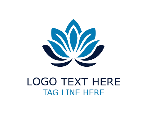 Imperial Lotus Floral Logo for Royal Beauty and Spa Branding